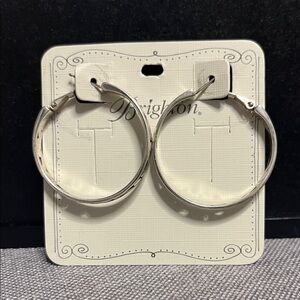 Brighton Contempo Silver Hoop Earrings